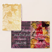 Dorée Carte en aluminium (Affichage)
