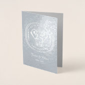 Dorée Carte en dorure du 25e anniversaire (Devant)