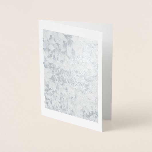 Dorée Carte en feuille d'argent (45e anniversaire) par d (Devant)
