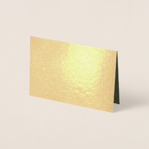 Dorée Carte en feuille d'or avec intérieur en mousse sci