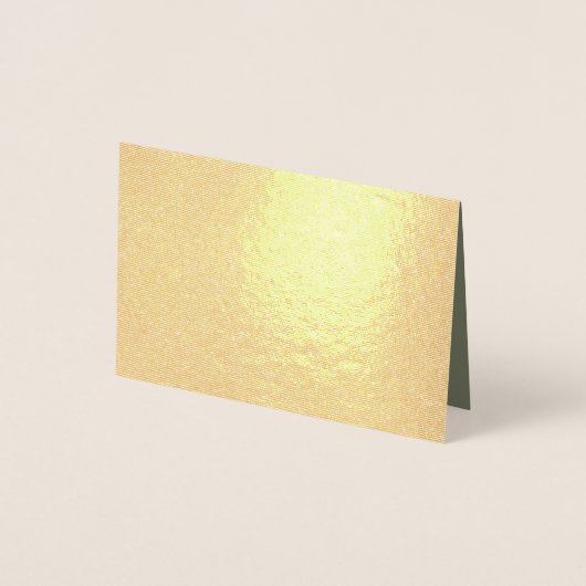 Dorée Carte en feuille d'or - Vert mousse à l'intérieur  (Devant)