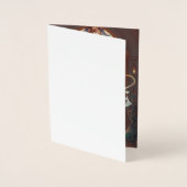 Dorée Carte en Papier d'Aluminium (Devant)