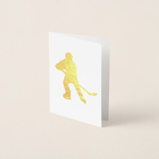 Dorée Carte enfant de hockey (Devant)