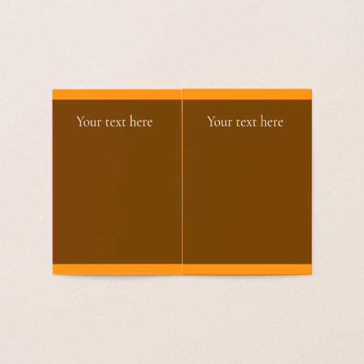 Dorée Carte feuille d'automne (Intérieur)