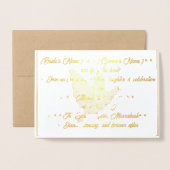 Dorée Carte Foil (Devant avec enveloppe)