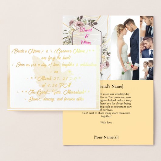 Dorée Carte Foil (Affichage)