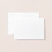 Dorée Carte Foil (Devant avec enveloppe)