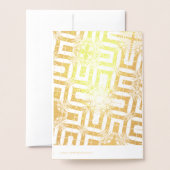 Dorée Carte Foil (Derrière avec enveloppe)