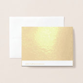 Dorée Carte Foil (Derrière avec enveloppe)
