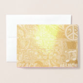 Dorée Carte Foil (Devant avec enveloppe)