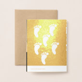 Dorée Carte Foil Bienvenue (Derrière avec enveloppe)