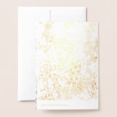 Dorée Carte Foil Bluebonnet (Derrière avec enveloppe)