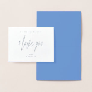 Dorée Carte Foil de la Saint-Valentin