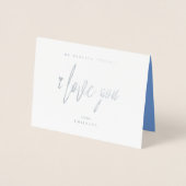Dorée Carte Foil de la Saint-Valentin (Devant)