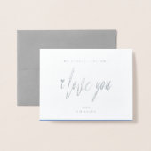 Dorée Carte Foil de la Saint-Valentin (Devant avec enveloppe)