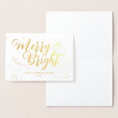 Dorée Carte Foil de la société Joyeuses Fêtes (Affichage)