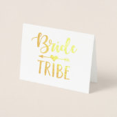 Dorée Carte Foil de la tribu des mariées |  (Devant)