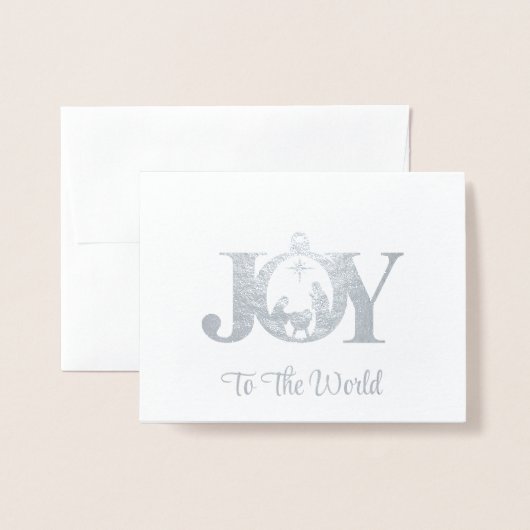 Dorée Carte Foil de Noël (Devant avec enveloppe)