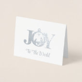 Dorée Carte Foil de Noël (Devant)