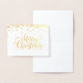 Dorée Carte Foil de Noël (Affichage)