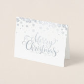 Dorée Carte Foil de Noël (Devant)