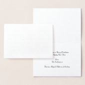 Dorée Carte Foil de Noël Silver Gold (Affichage)