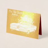 Dorée Carte Foil De Nouveau Sur La Route (Devant)