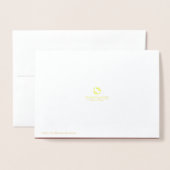 Dorée Carte Foil De Nouveau Sur La Route (Derrière avec enveloppe)