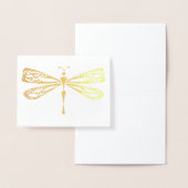 Dorée Carte Foil Dragonfly (Affichage)