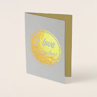 Carte Foil Elegant Best Friend Greeting Card