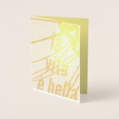 Dorée Carte Foil La Vita e Bella (Devant)