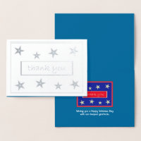 Carte Foil Merci