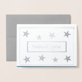 Dorée Carte Foil Merci (Devant avec enveloppe)