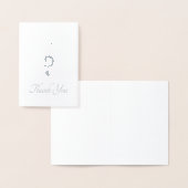 Dorée Carte Foil Merci de table de disque (Affichage)