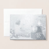 Dorée Carte Foil Noël de Spotty (Devant avec enveloppe)