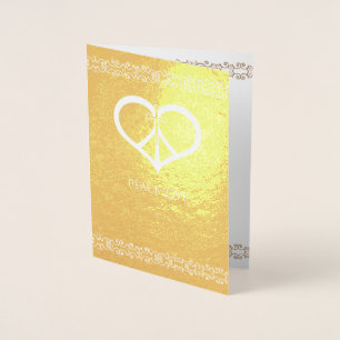 Dorée Carte Foil Peace Love & Sympathies