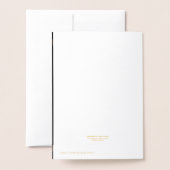 Dorée Carte Foil Peace Love & Sympathies (Derrière avec enveloppe)