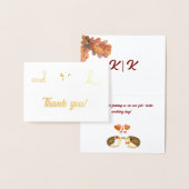 Dorée Carte Foil Rustique & Cosy Collection de Mariages (Affichage)