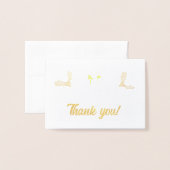 Dorée Carte Foil Rustique & Cosy Collection de Mariages (Devant avec enveloppe)