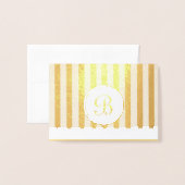 Dorée Carte Foil triée (Devant avec enveloppe)