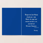 Dorée Carte Foil Verse Bible Arbre de Noël (Intérieur)
