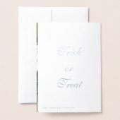 Dorée Carte Fun Big Belster Gangster Halloween Silver Fo (Derrière avec enveloppe)