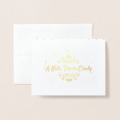 Dorée Carte Gold Foil (Devant avec enveloppe)