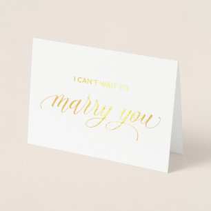 Dorée Carte Gold Foil J'ai hâte de me réjouir de toi