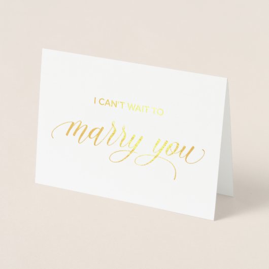 Dorée Carte Gold Foil | J'ai hâte de me réjouir de toi (Devant)