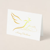 Dorée Carte Gold Foil Peace Dove (Devant)