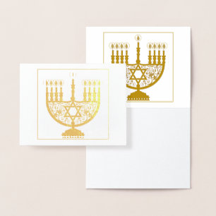 Dorée Carte HAPPY HANOUKKA Gold Foil