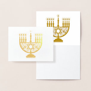 Dorée Carte HAPPY HANOUKKA Gold Foil