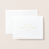 Dorée Carte HAPPY HANOUKKA Gold Foil (Derrière avec enveloppe)