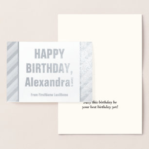 Dorée Carte "HEUREUX ANNIVERSAIRE"